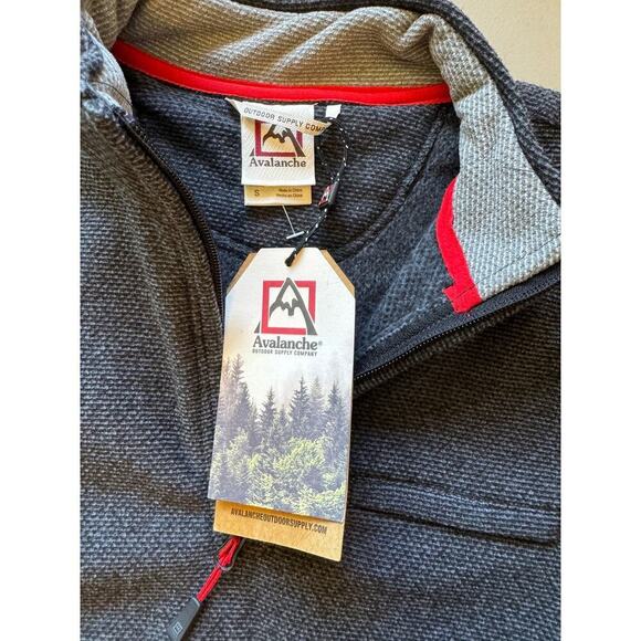 Avalanche Men’s Fleece 1/4 Zip Pullover Sweater - size S (NWT) - Picture 7 of 11